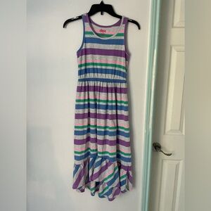 Colorful Striped Kids Dress 10-12